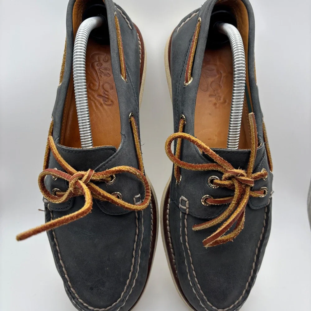 Sperry Gold Cup Boat Shoes Mens 10M Blue Leather Authentic Original Loafers